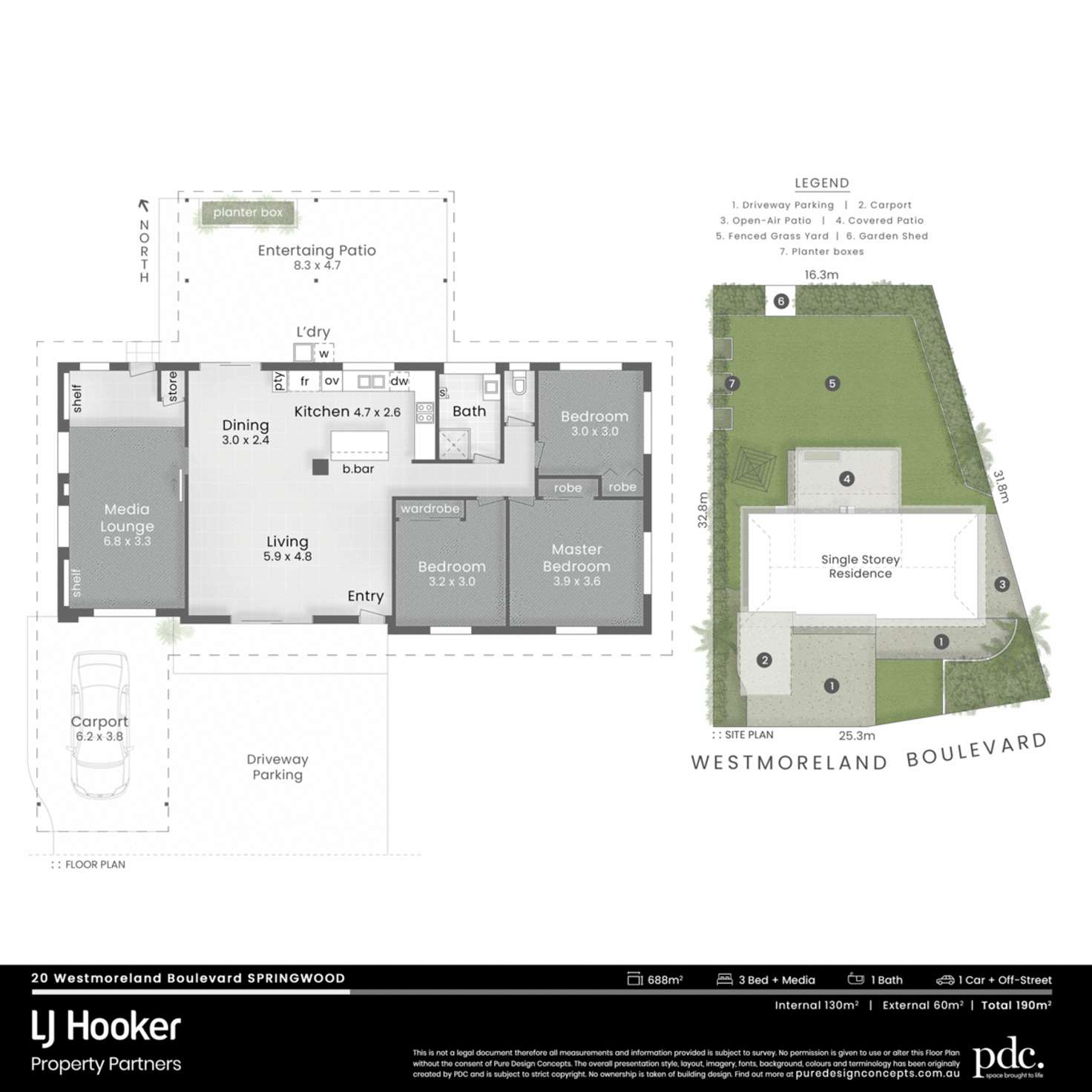 Floorplan of Homely house listing, 20 Westmoreland Boulevard, Springwood QLD 4127