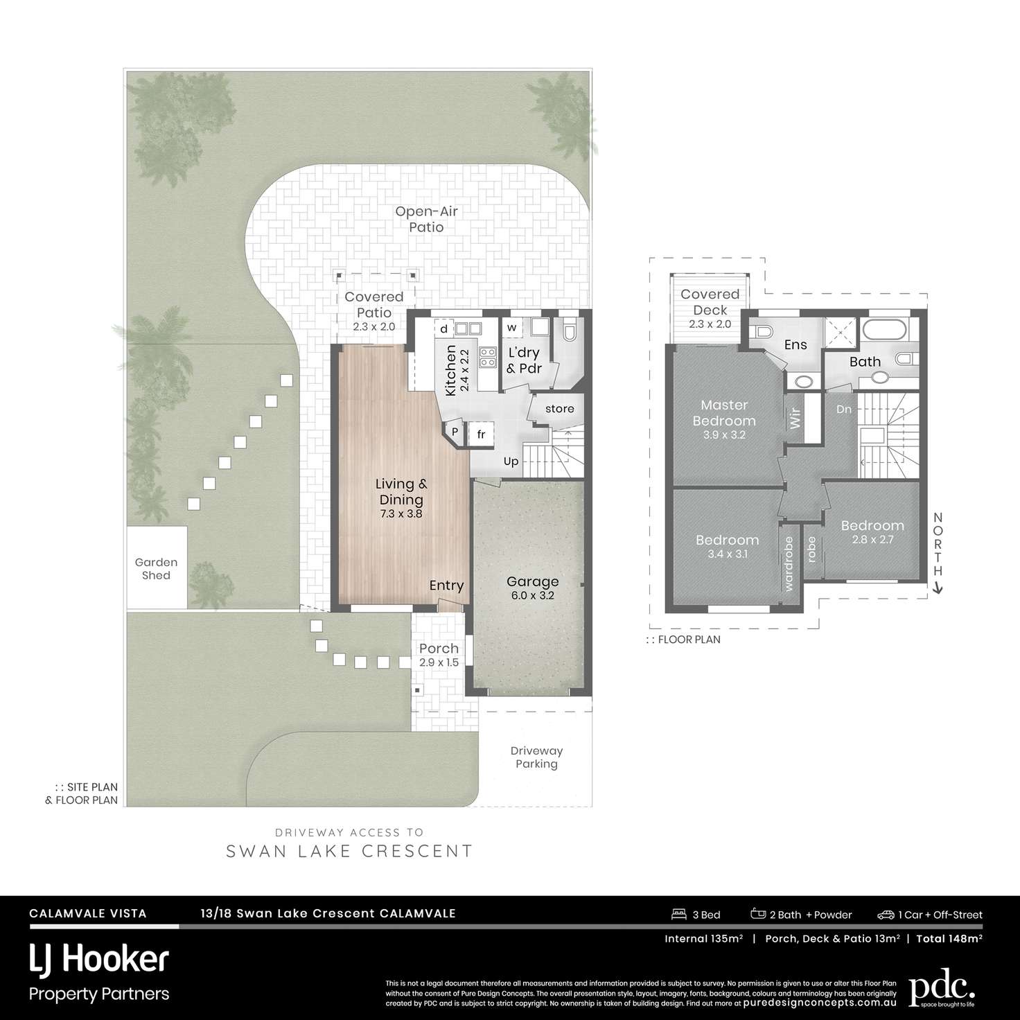 Floorplan of Homely townhouse listing, 13/18 Swanlake Crescent, Calamvale QLD 4116