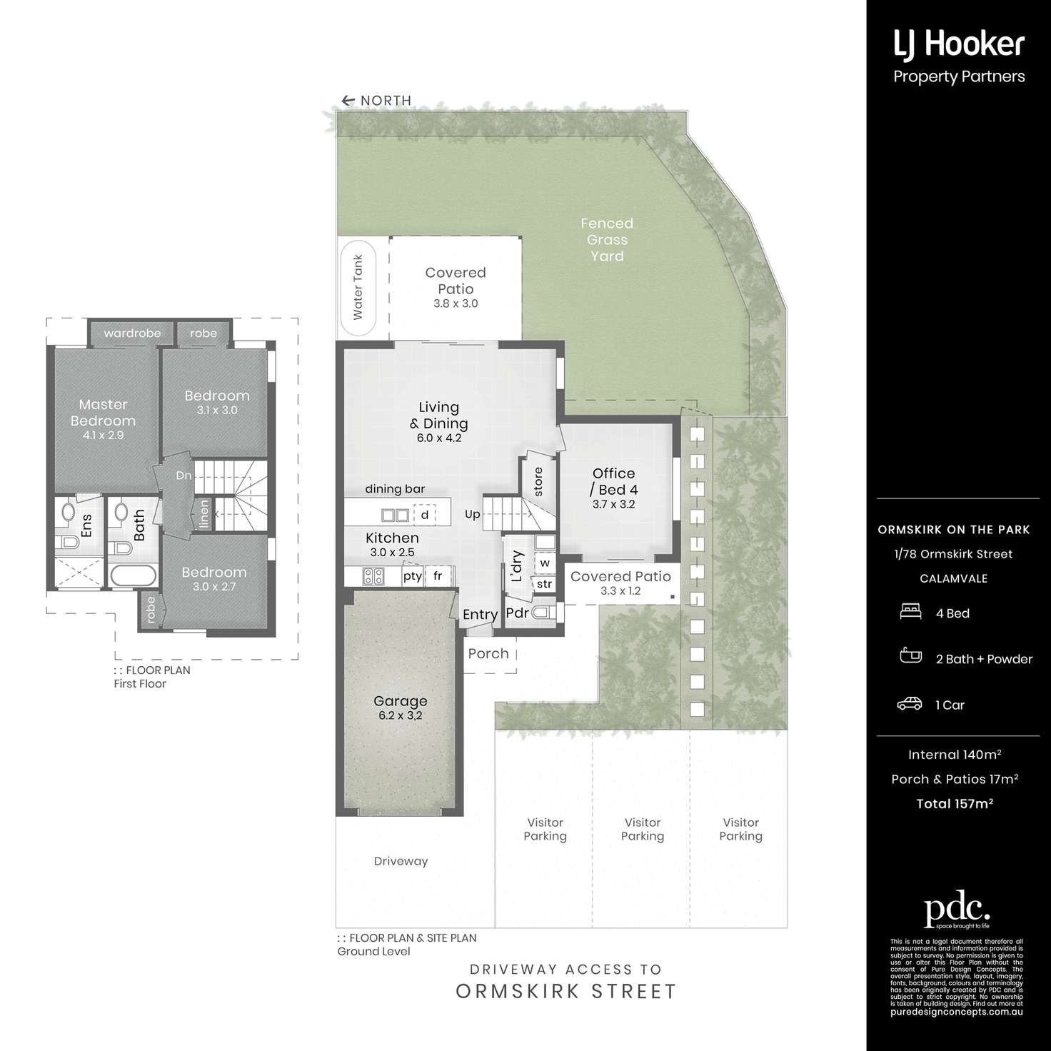 Floorplan of Homely townhouse listing, 1/78 Ormskirk Street, Calamvale QLD 4116