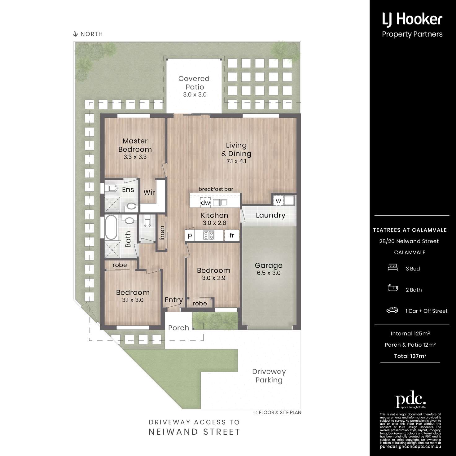 Floorplan of Homely townhouse listing, 28/20 Neiwand Street, Calamvale QLD 4116