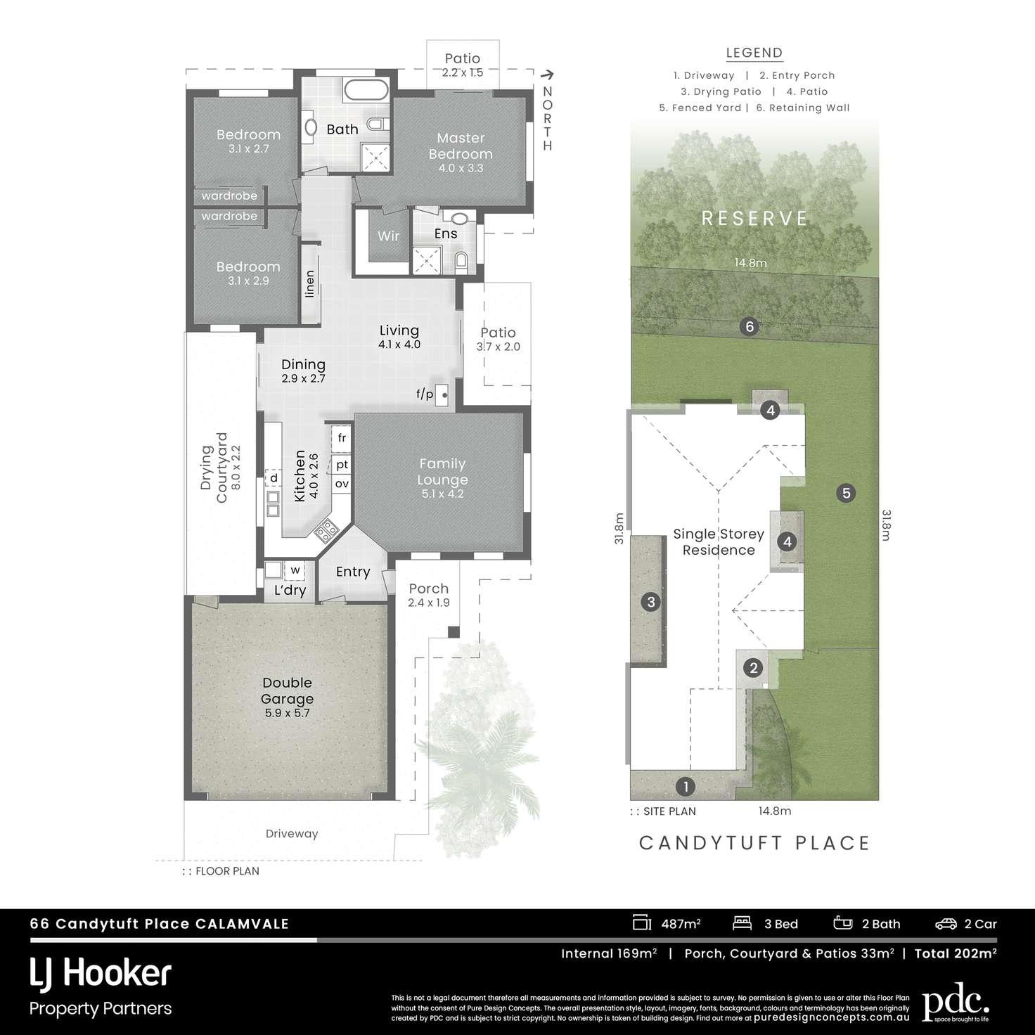 Floorplan of Homely house listing, 66 Candytuft Place, Calamvale QLD 4116