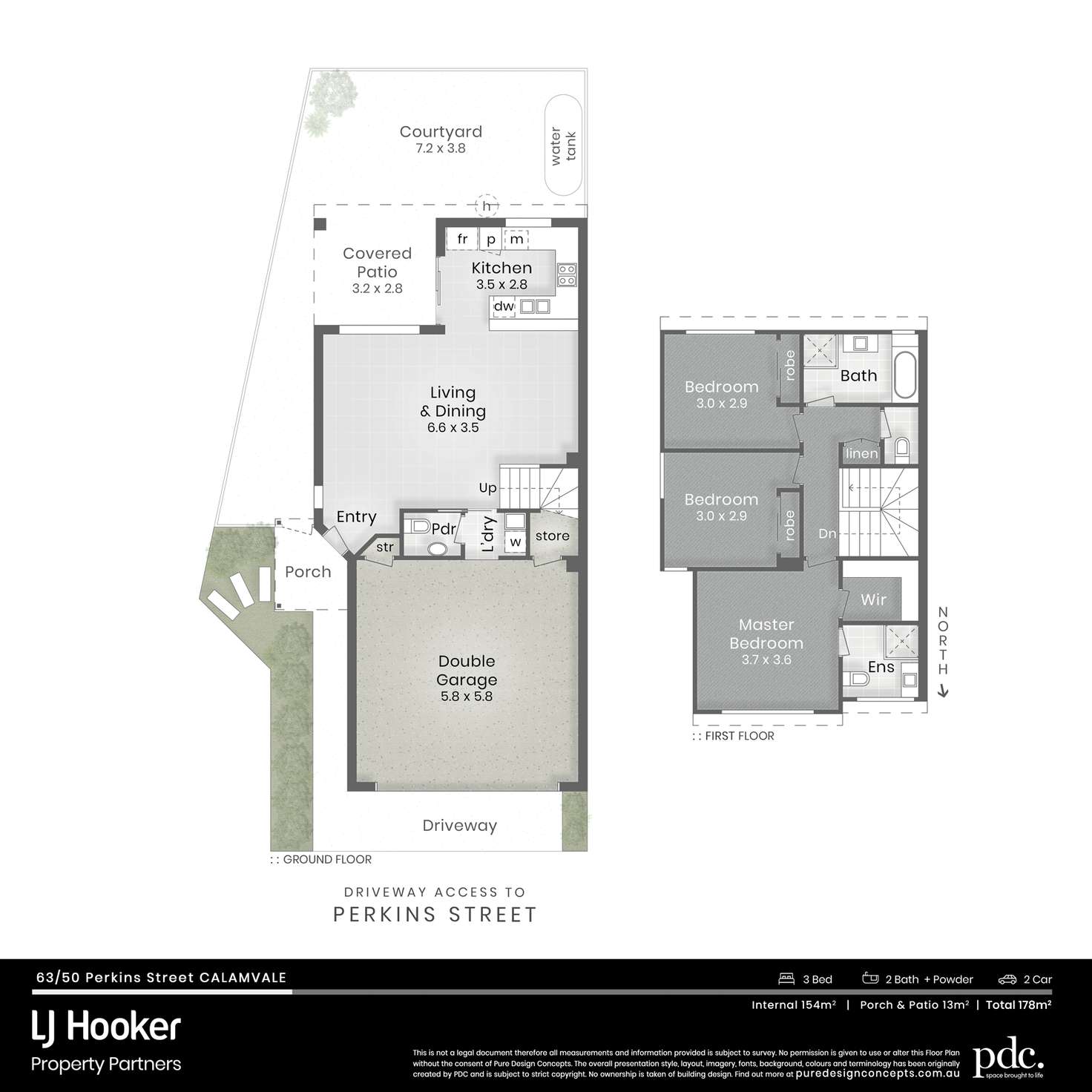 Floorplan of Homely townhouse listing, 63/50 Perkins Street, Calamvale QLD 4116