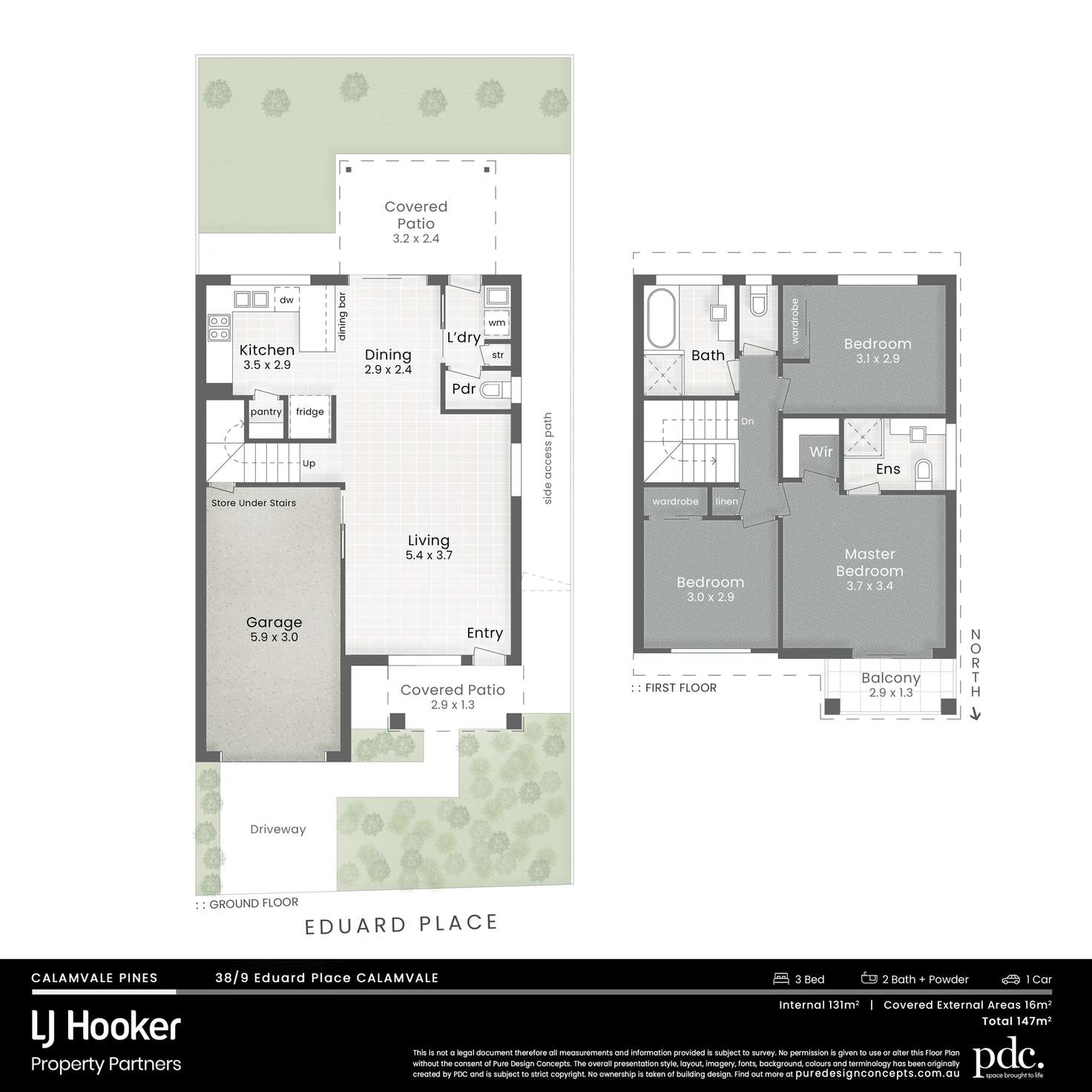 Floorplan of Homely townhouse listing, 38/9 Eduard Place, Calamvale QLD 4116