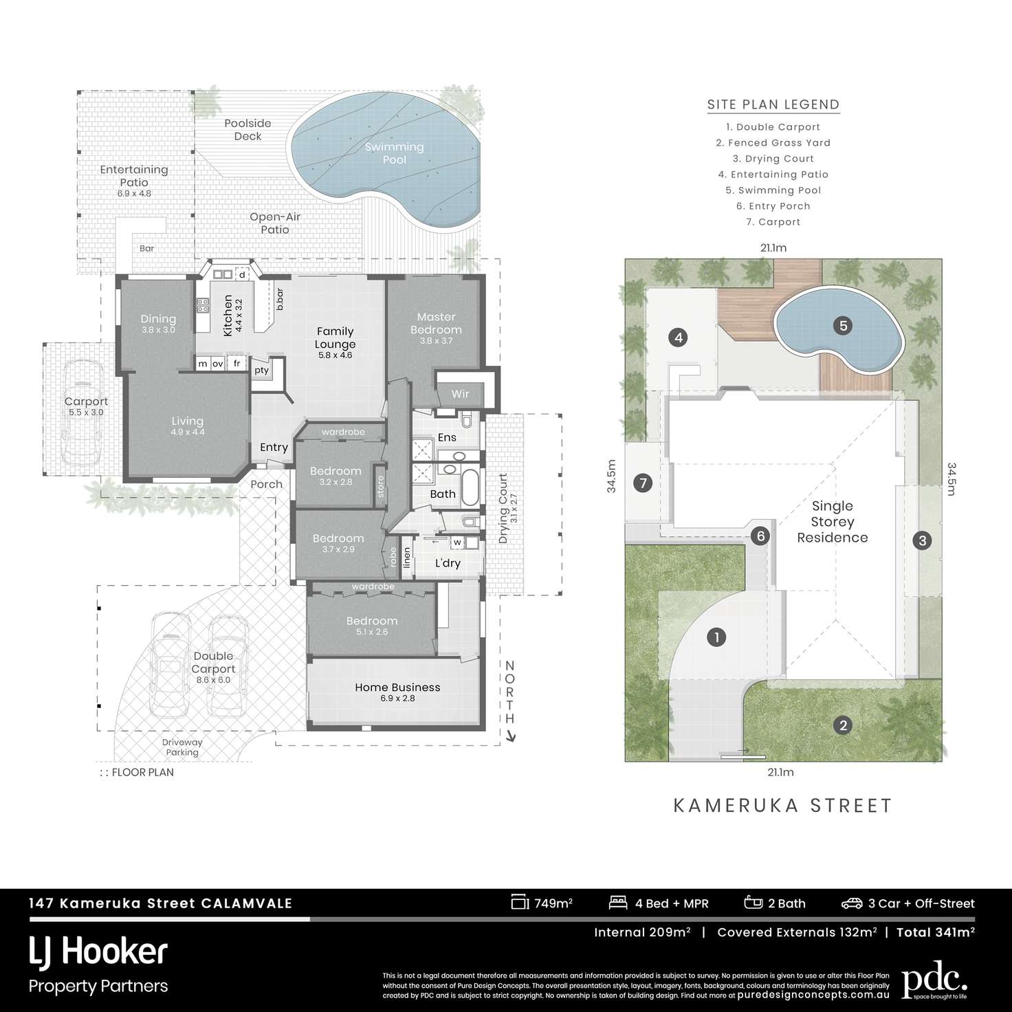 Floorplan of Homely house listing, 147 Kameruka Street, Calamvale QLD 4116