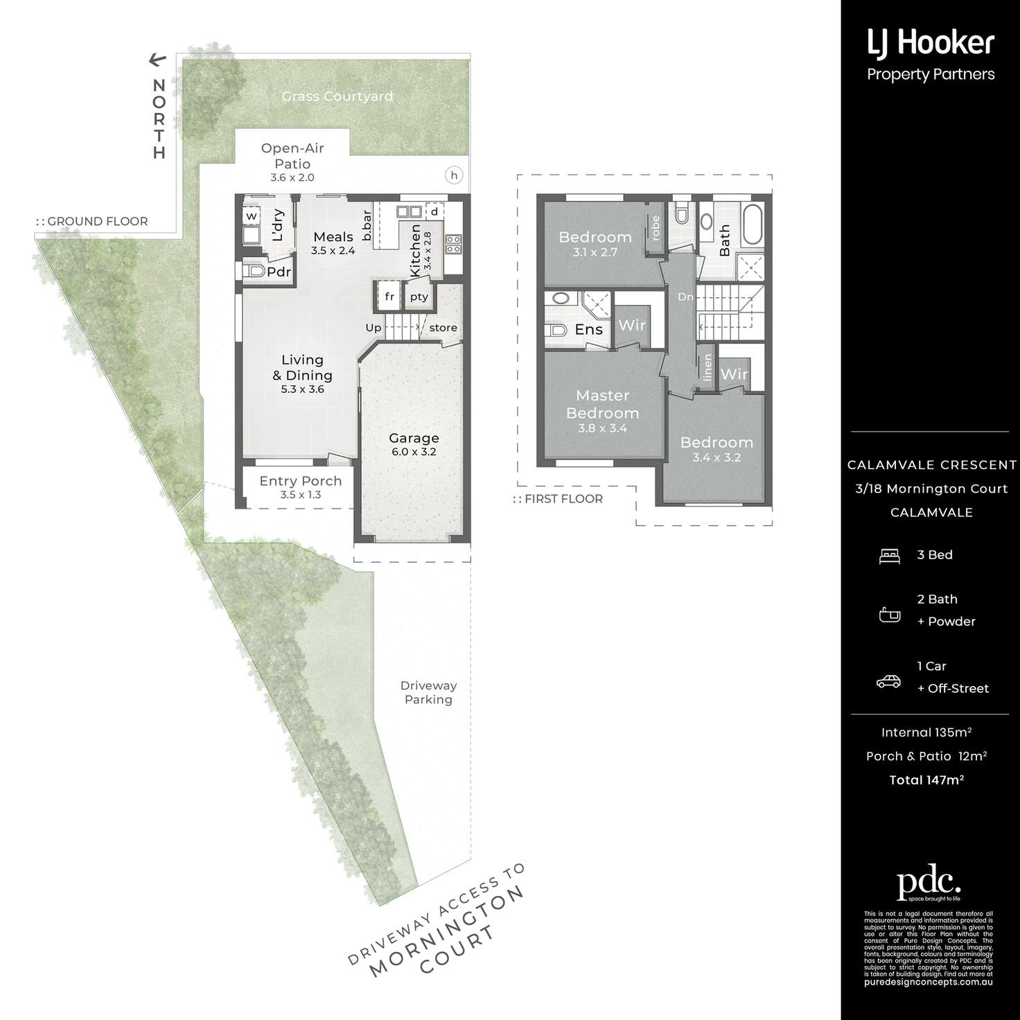 Floorplan of Homely townhouse listing, 3/18 Mornington Court, Calamvale QLD 4116