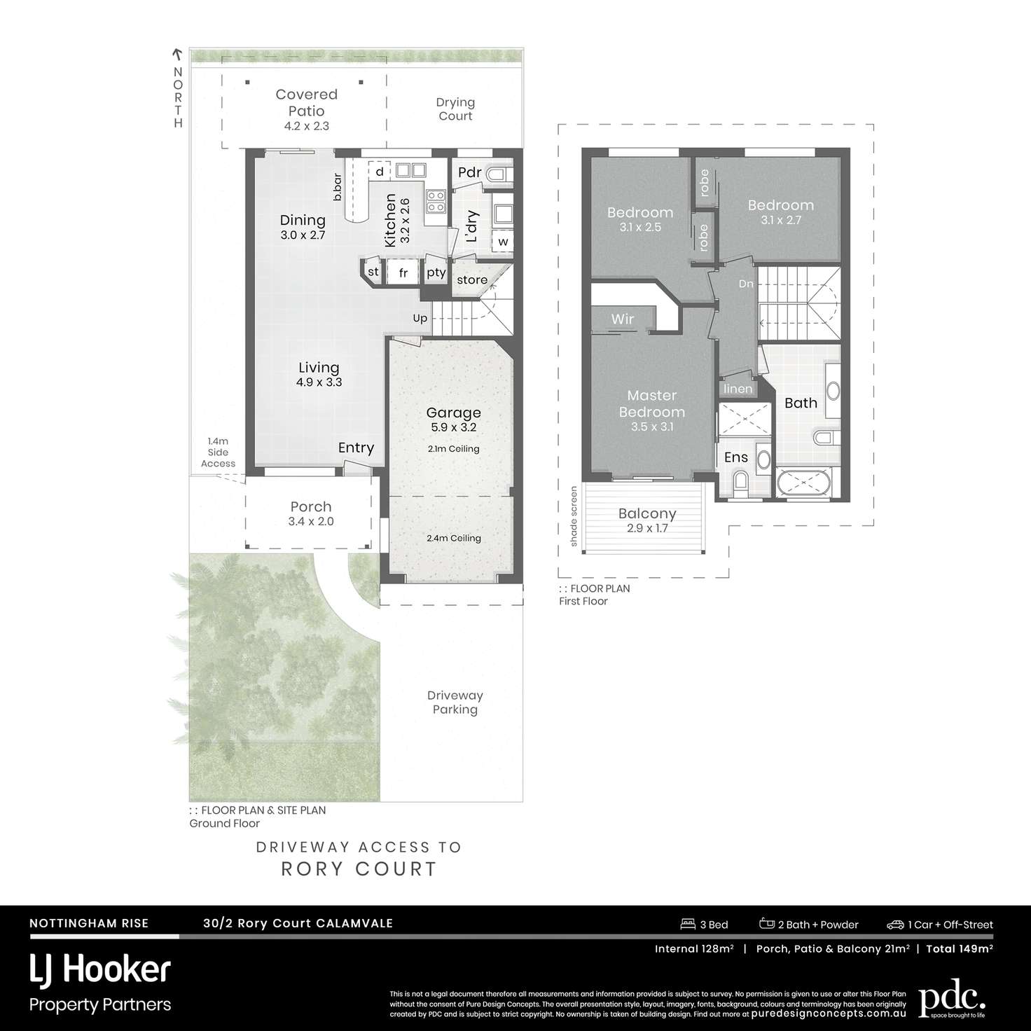 Floorplan of Homely townhouse listing, 30/2 Rory Court, Calamvale QLD 4116