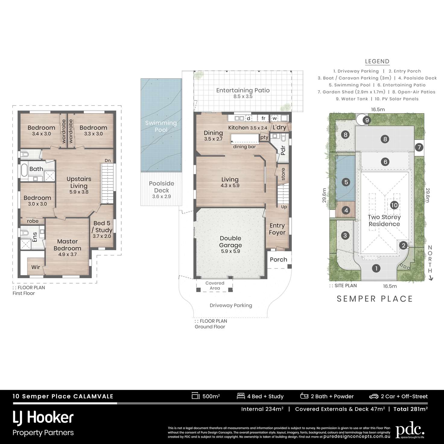 Floorplan of Homely house listing, 10 Semper Place, Calamvale QLD 4116