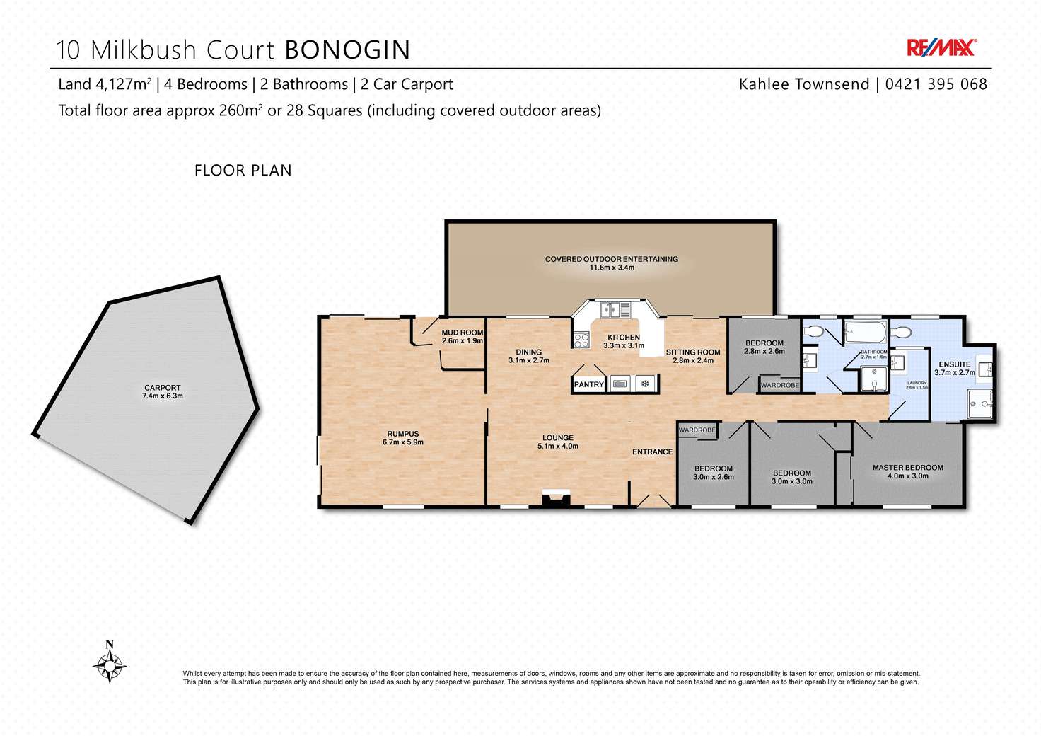 Floorplan of Homely house listing, 10 Milkbush Court, Bonogin QLD 4213