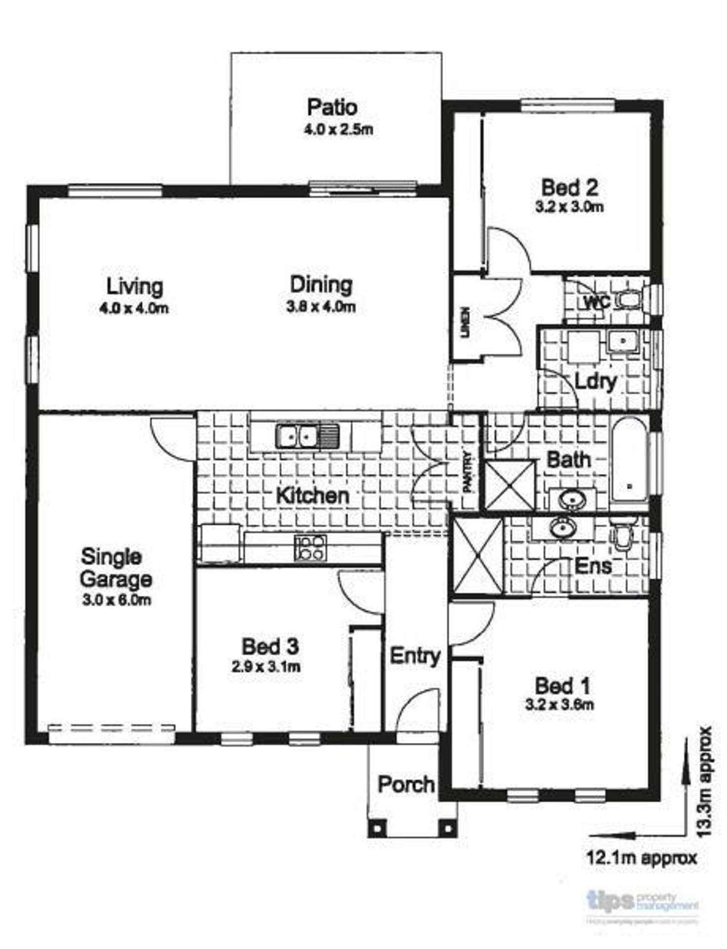 Floorplan of Homely house listing, 4 The Rise, Munno Para West SA 5115