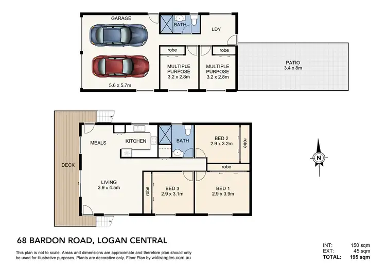 Floorplan of Homely house listing, 68 Bardon Road, Logan Central QLD 4114
