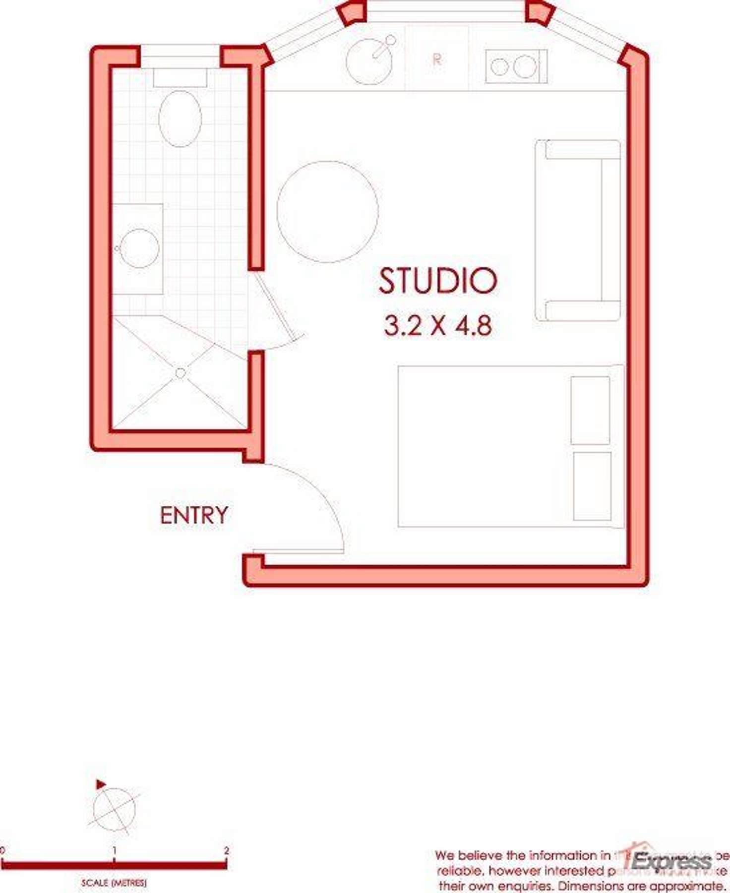 Floorplan of Homely apartment listing, 22/16 Ward Ave, Rushcutters Bay NSW 2011