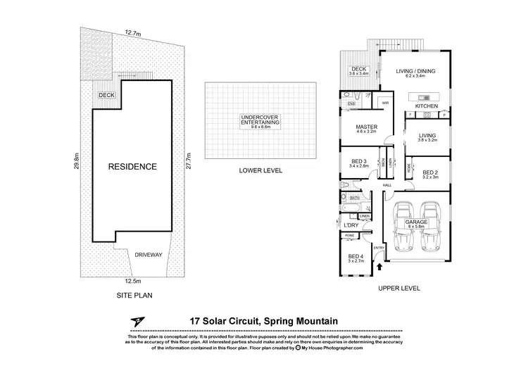 Floorplan of Homely house listing, 17 Solar Circuit, Spring Mountain QLD 4300