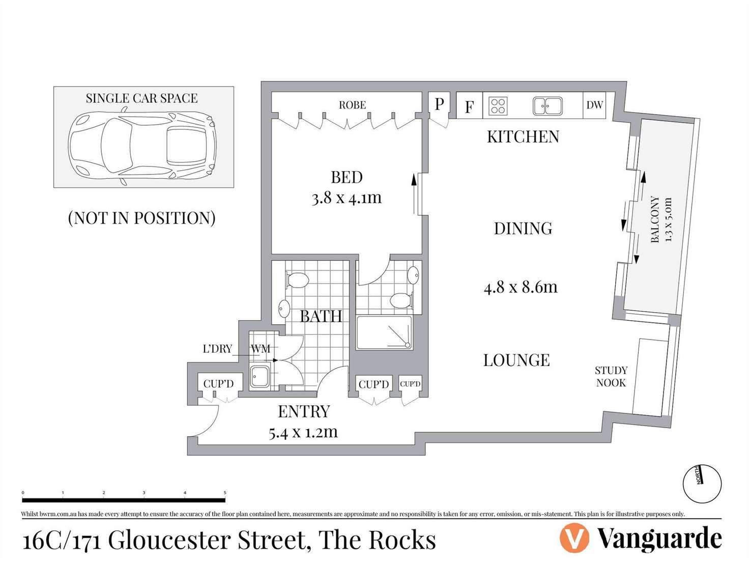Floorplan of Homely apartment listing, 171 Gloucester Street, Sydney NSW 2000