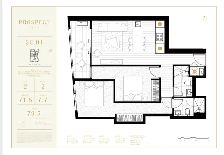 Floorplan of Homely apartment listing, 1301 9-11 Prospect Street, Box Hill VIC 3128