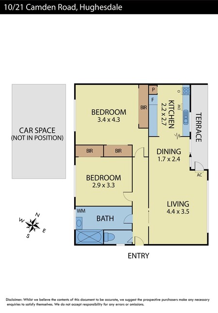 Floorplan of Homely apartment listing, 10/21 Camden Road, Hughesdale VIC 3166