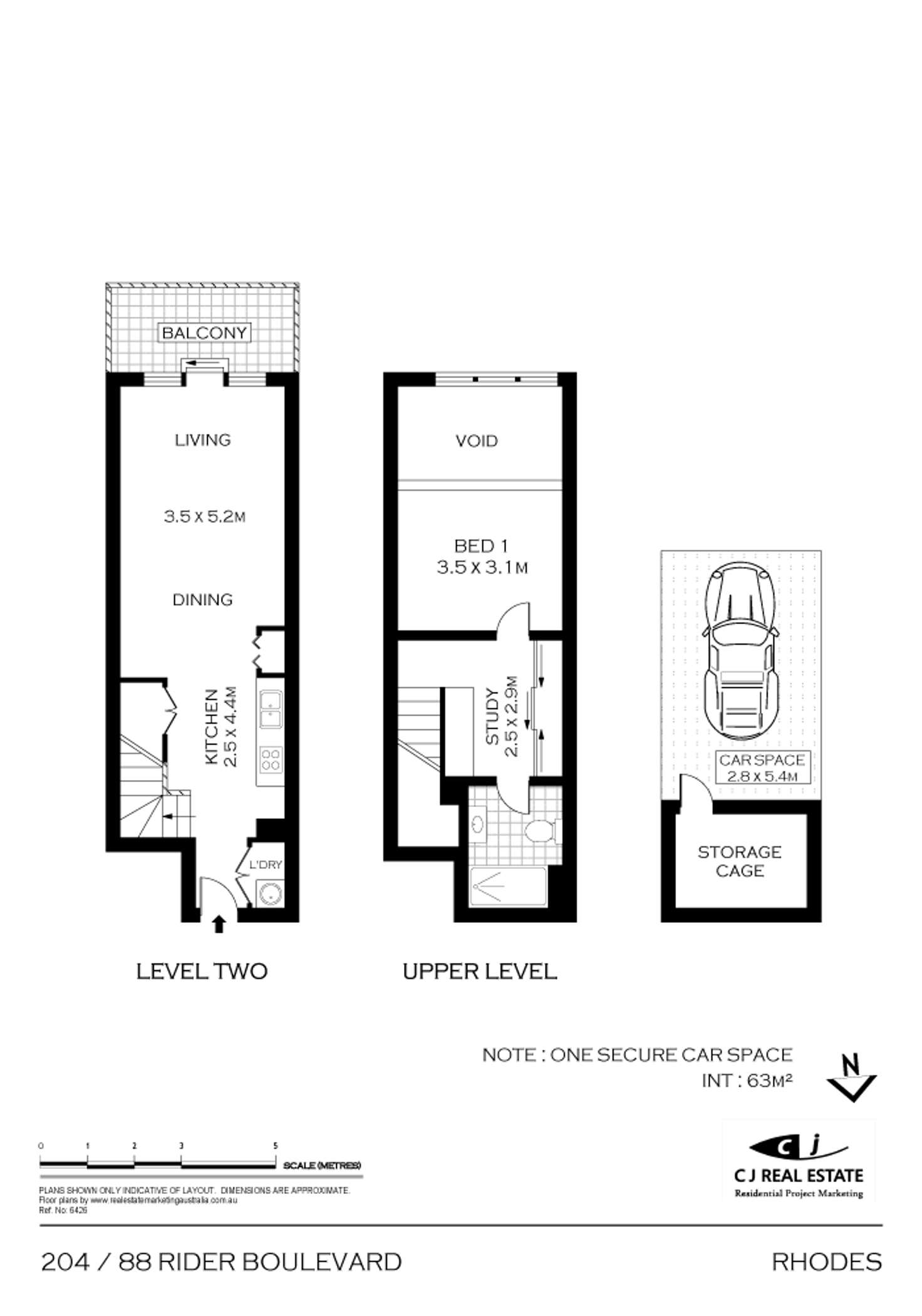 Floorplan of Homely apartment listing, 204/88 Rider Blvd., Rhodes NSW 2138
