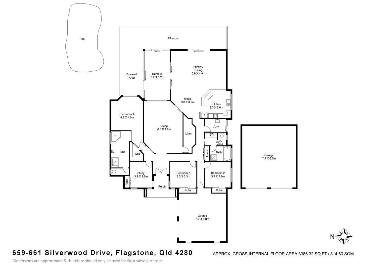 Floorplan of Homely apartment listing, 659-661 Silverwood Drive, Flagstone QLD 4280