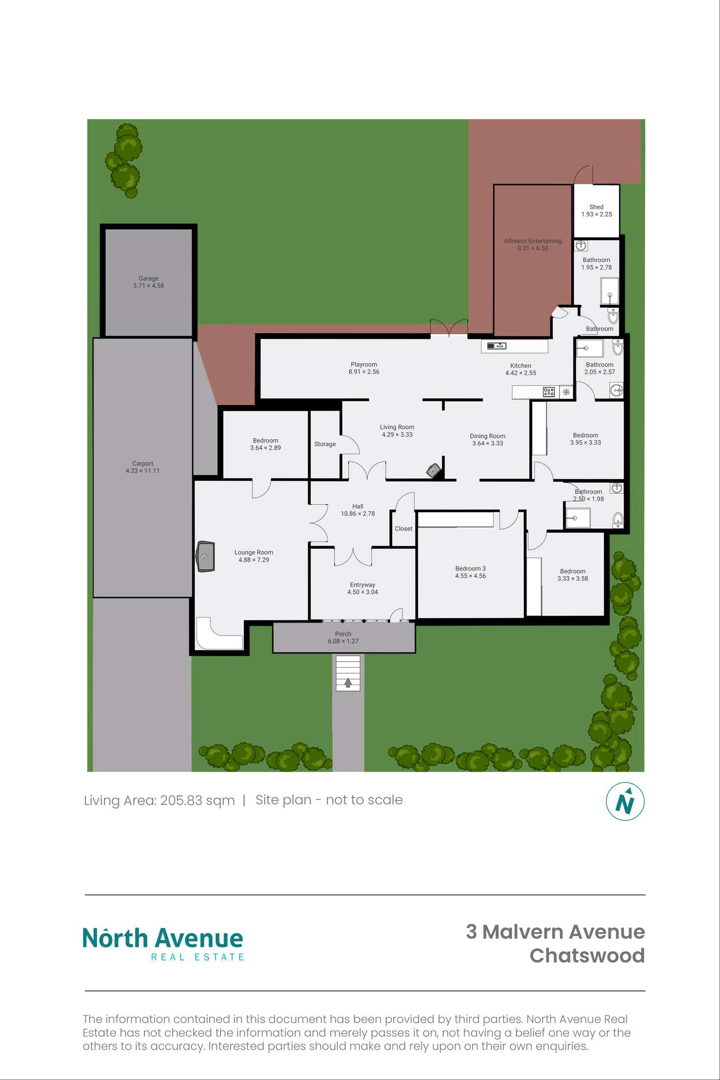 Floorplan of Homely house listing, 3 Malvern Street, Chatswood NSW 2067