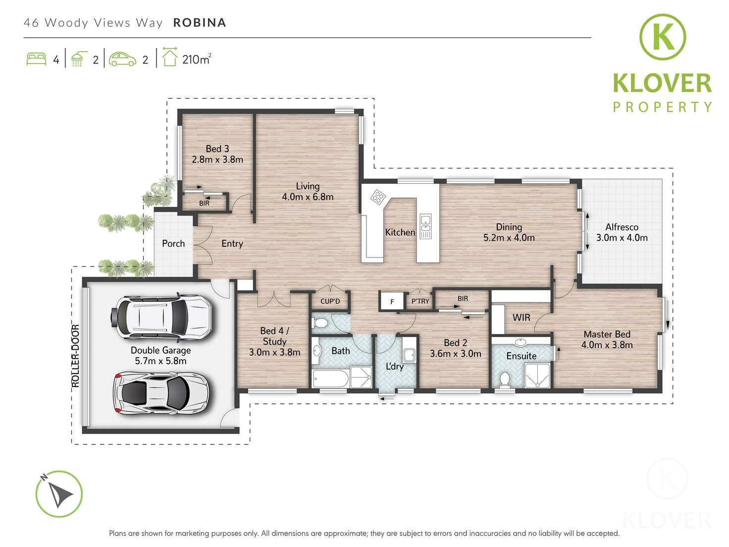 Floorplan of Homely house listing, 46 Woody Views Way, Robina QLD 4226