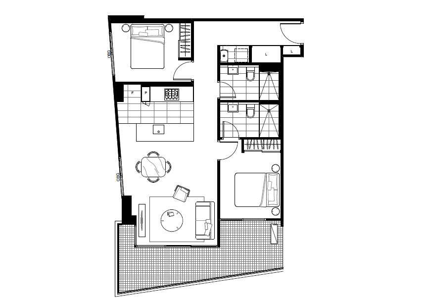 Floorplan of Homely apartment listing, 1501/3 Yarra Street, South Yarra VIC 3141