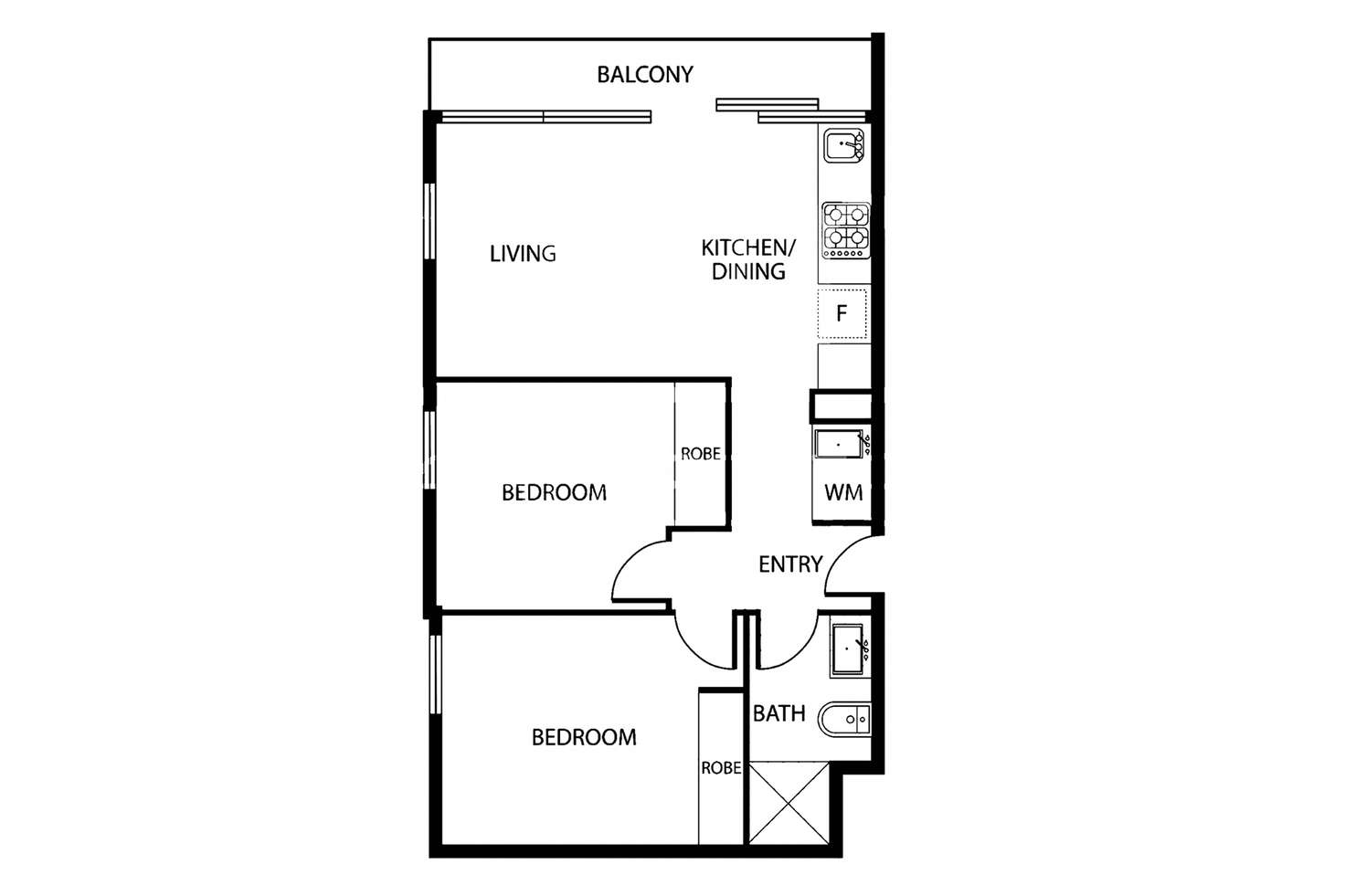 Floorplan of Homely apartment listing, 3007/250 City Road, Southbank VIC 3006