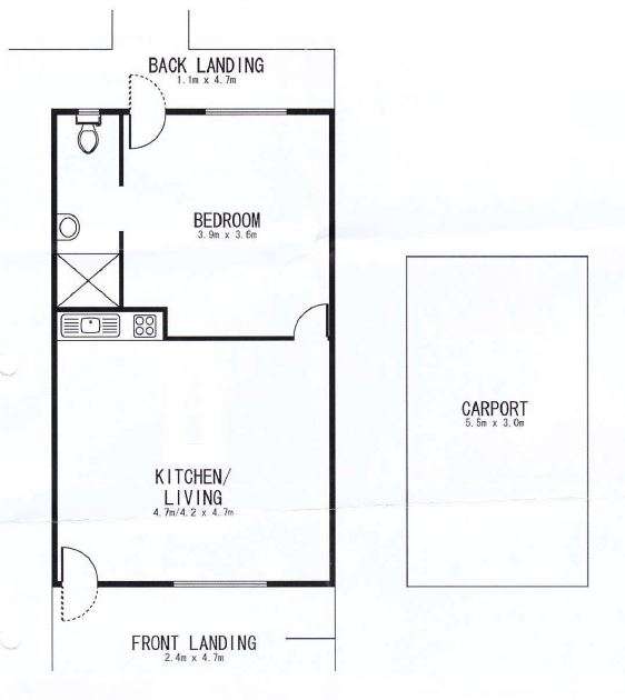 Floorplan of Homely unit listing, 13/417 Bowen Terrace, New Farm QLD 4005