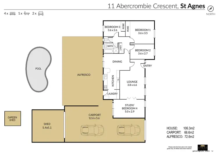 Floorplan of Homely house listing, 11 Abercrombie Cresent, St Agnes SA 5097
