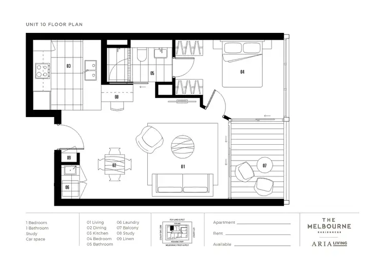 Floorplan of Homely apartment listing, 1110/111 Melbourne Street, South Brisbane QLD 4101