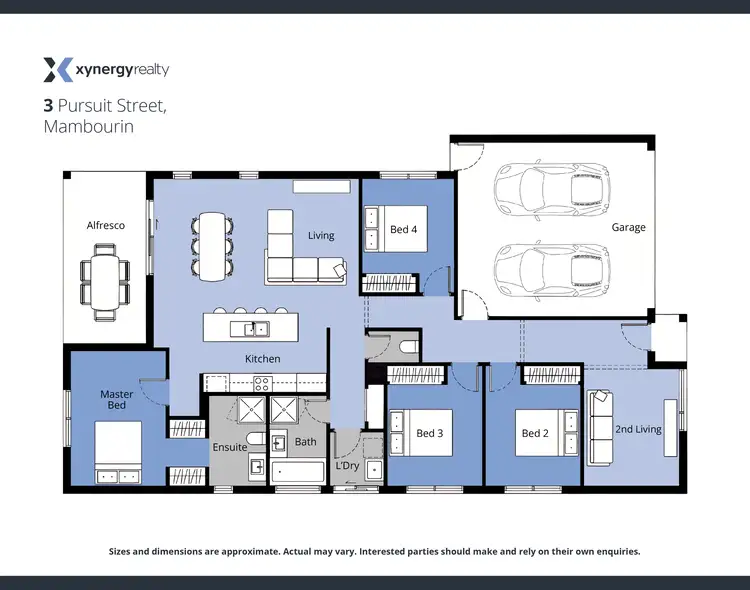 Floorplan of Homely house listing, 3 Pursuit Street, Mambourin VIC 3024