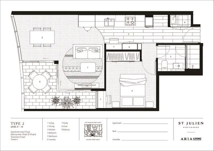 Floorplan of Homely apartment listing, 1102/234 Vulture Street, South Brisbane QLD 4101