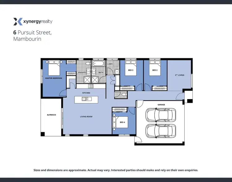 Floorplan of Homely house listing, 6 Pursuit Street, Mambourin VIC 3024