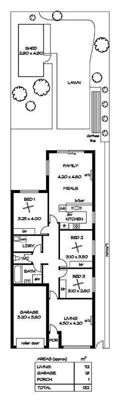 Floorplan of Homely house listing, 20 Windsor Grove, Windsor Gardens SA 5087