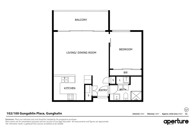 Floorplan of Homely apartment listing, 102/100 Gungahlin Place, Gungahlin ACT 2912