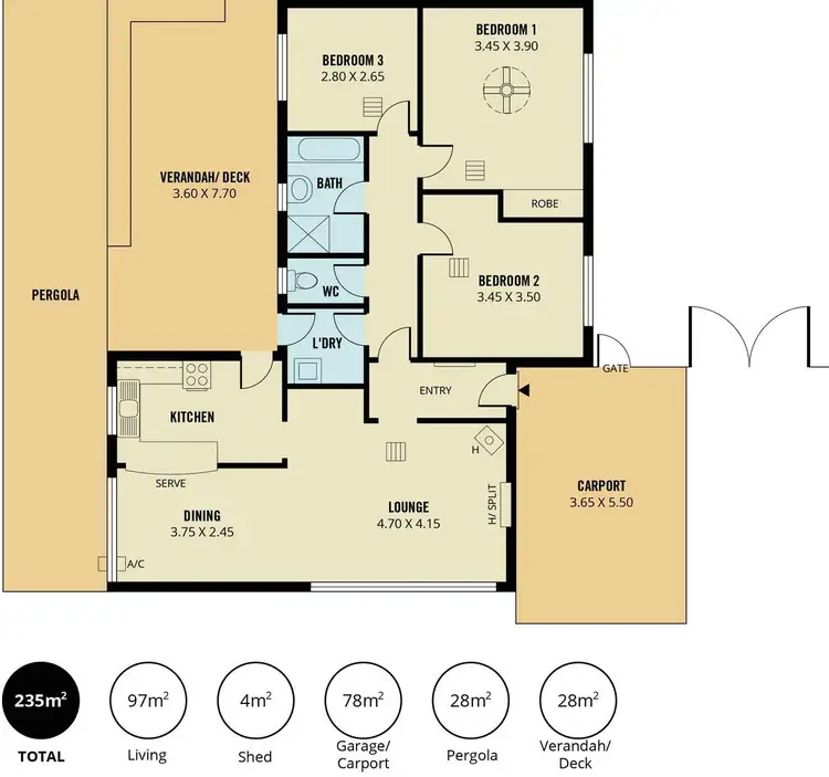 Floorplan of Homely house listing, 24 Leabrook Drive, Para Hills SA 5096