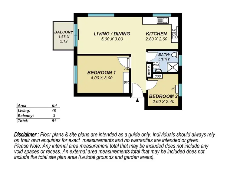 Floorplan of Homely unit listing, Unit 5/52 North Esplanade, Glenelg North SA 5045