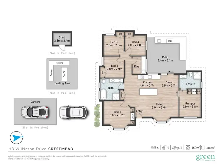 Floorplan of Homely house listing, 13 Wilkinson Drive, Crestmead QLD 4132