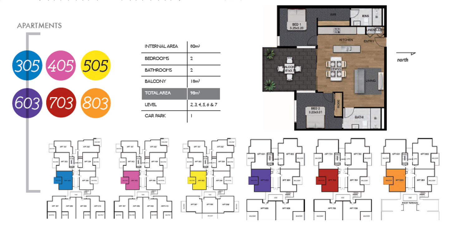 Floorplan of Homely unit listing, 803/131-135 Clarence Road, Indooroopilly QLD 4068