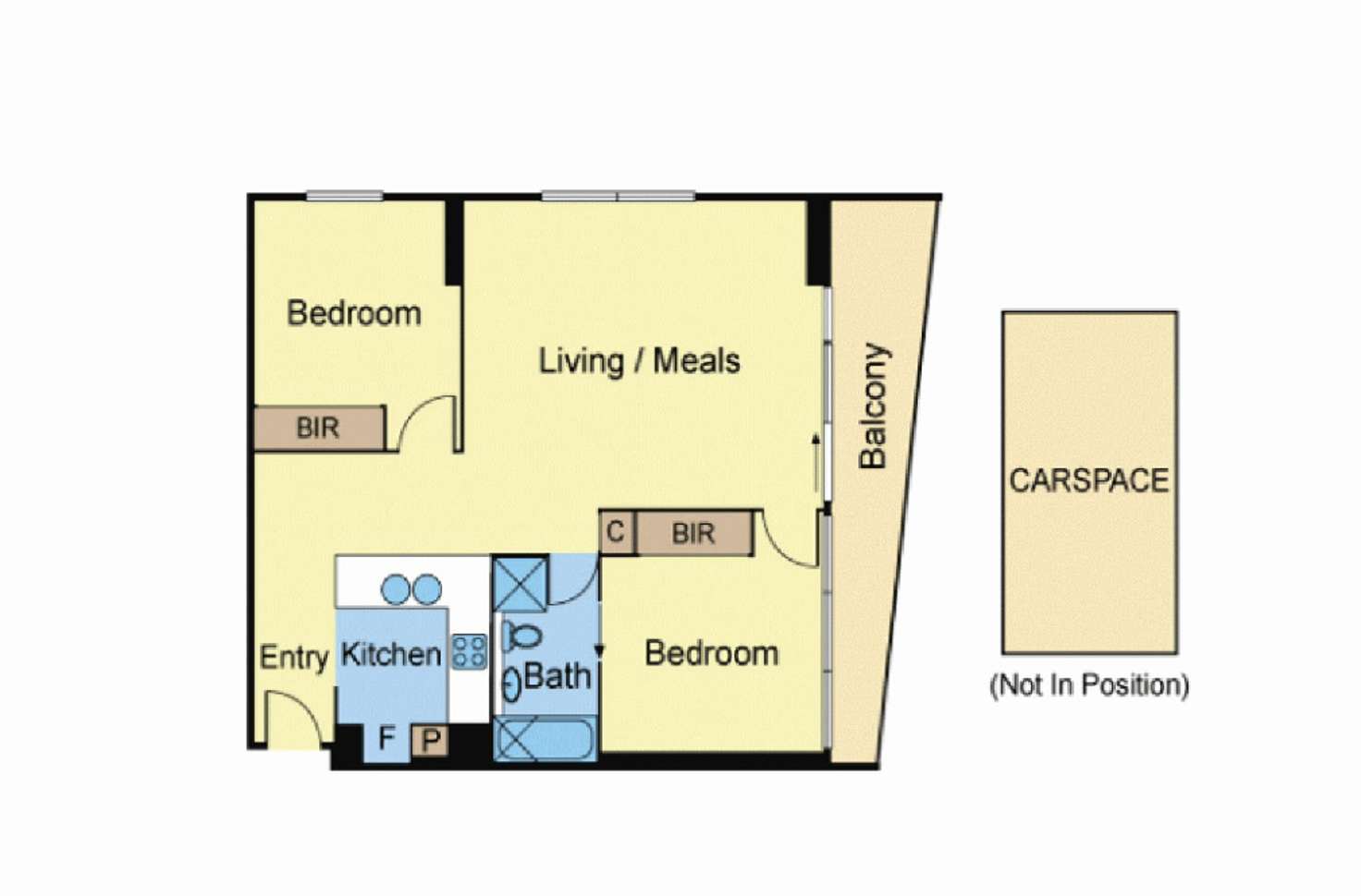 Floorplan of Homely unit listing, 811/620 Collins Street, Melbourne VIC 3000