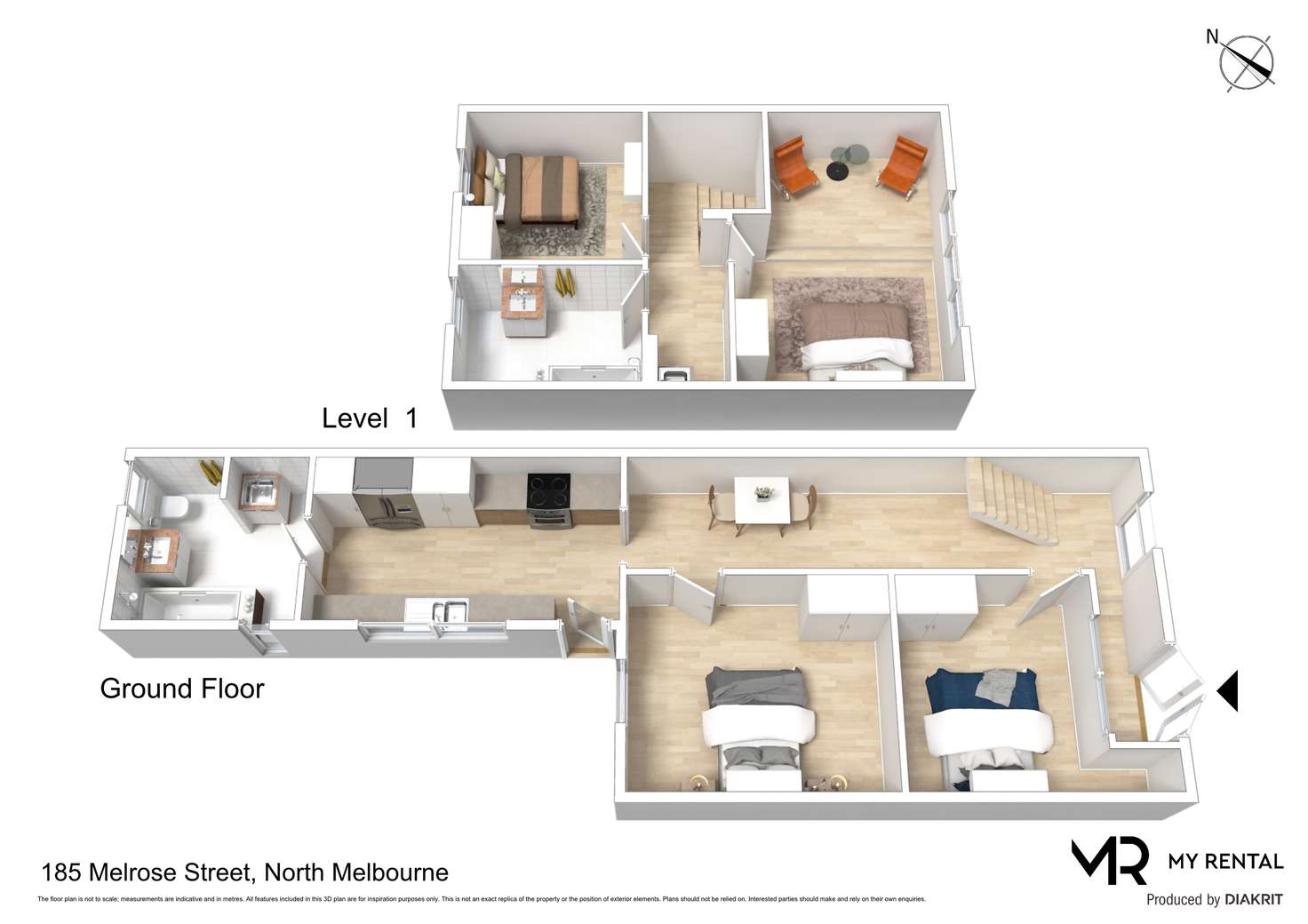 Floorplan of Homely house listing, 185 Melrose Street, North Melbourne VIC 3051