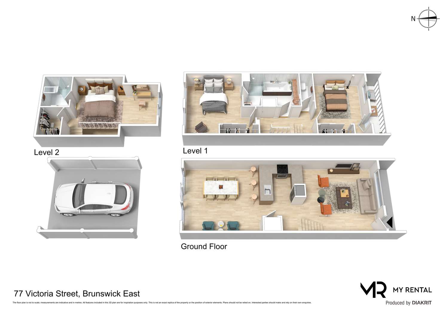 Floorplan of Homely house listing, 77 Victoria Street, Brunswick East VIC 3057