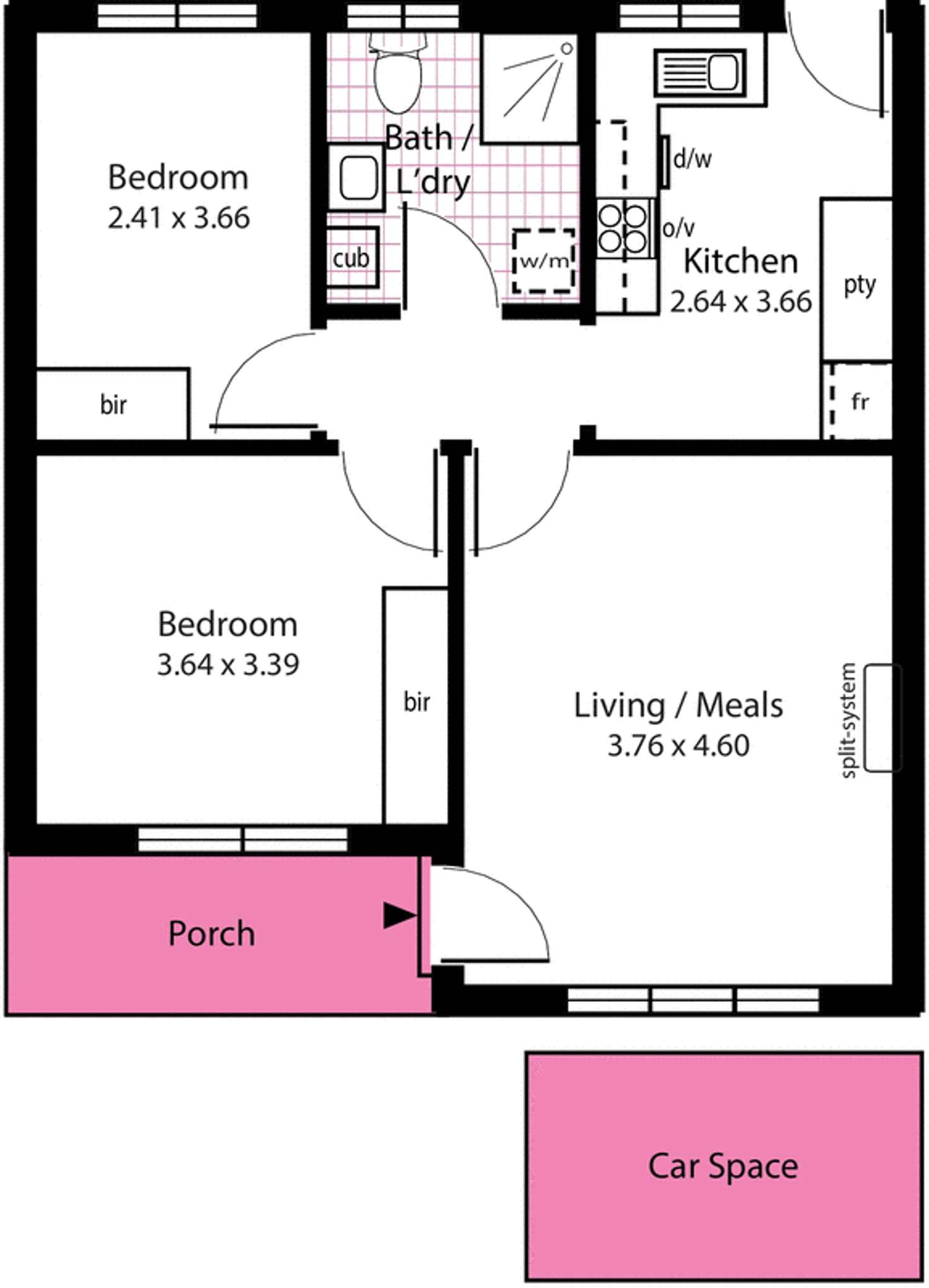 Floorplan of Homely unit listing, 5/29 Gordon Road, Clarence Park SA 5034
