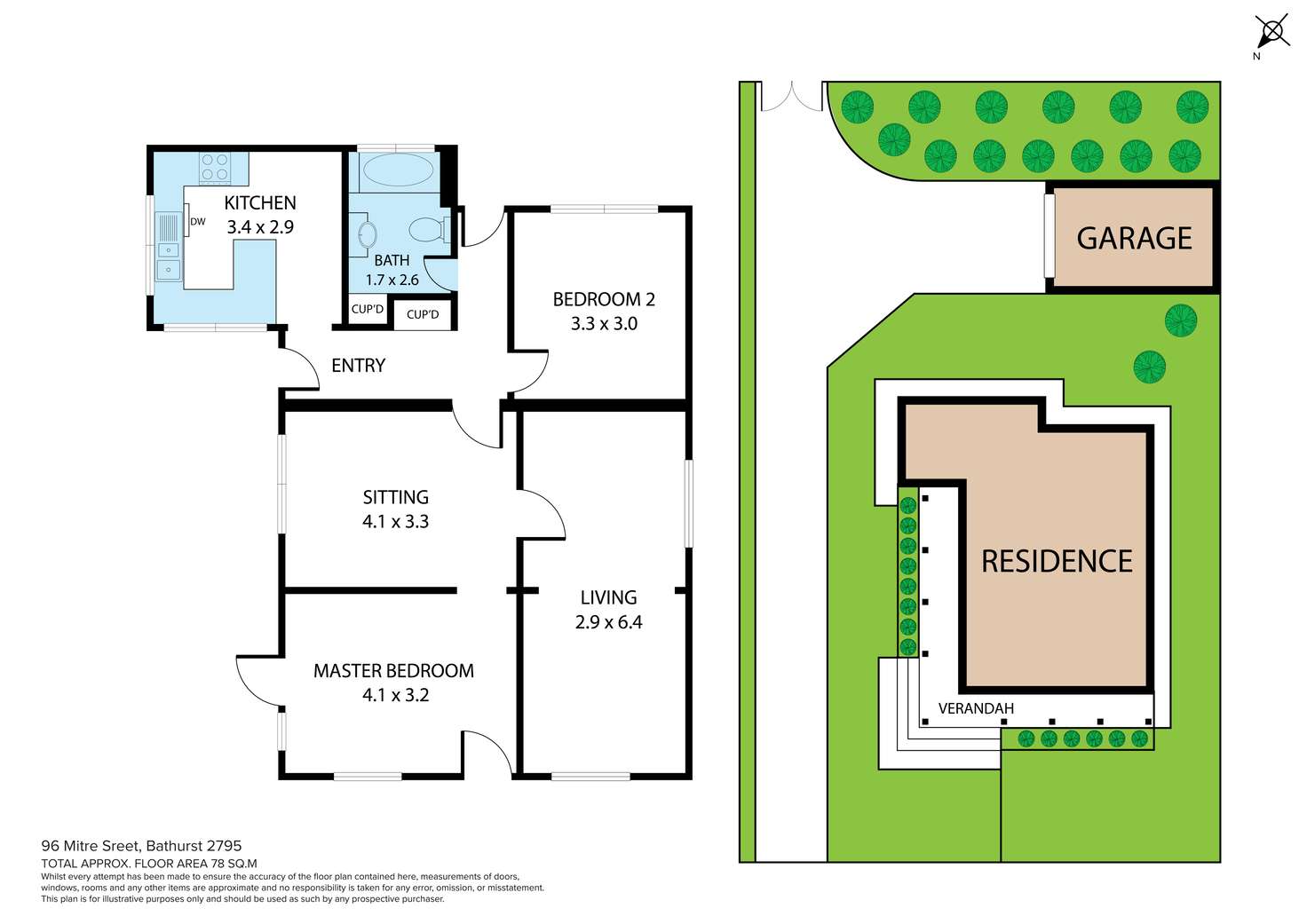 Floorplan of Homely house listing, 96 Mitre Street, Bathurst NSW 2795