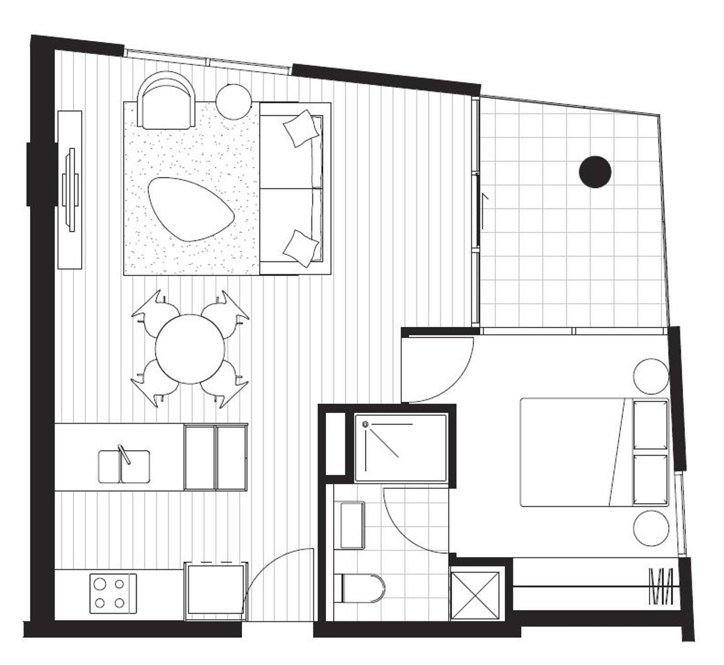 Floorplan of Homely apartment listing, 807D/21 Robert Street, Collingwood VIC 3066