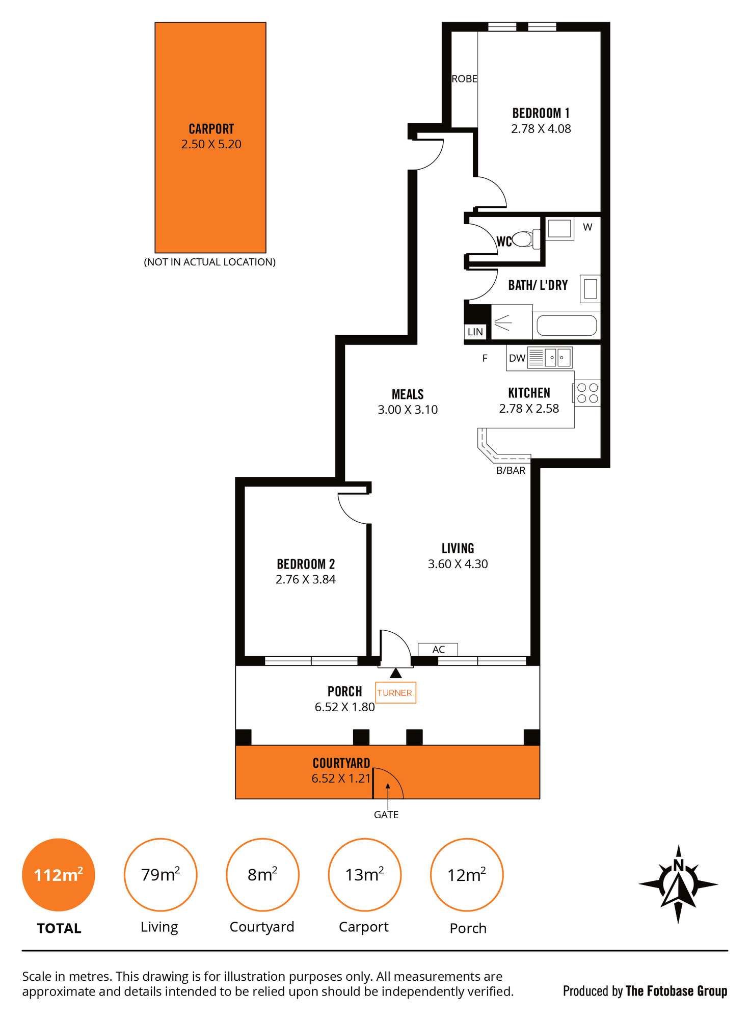 Floorplan of Homely unit listing, 2/142 Carrington Street, Adelaide SA 5000