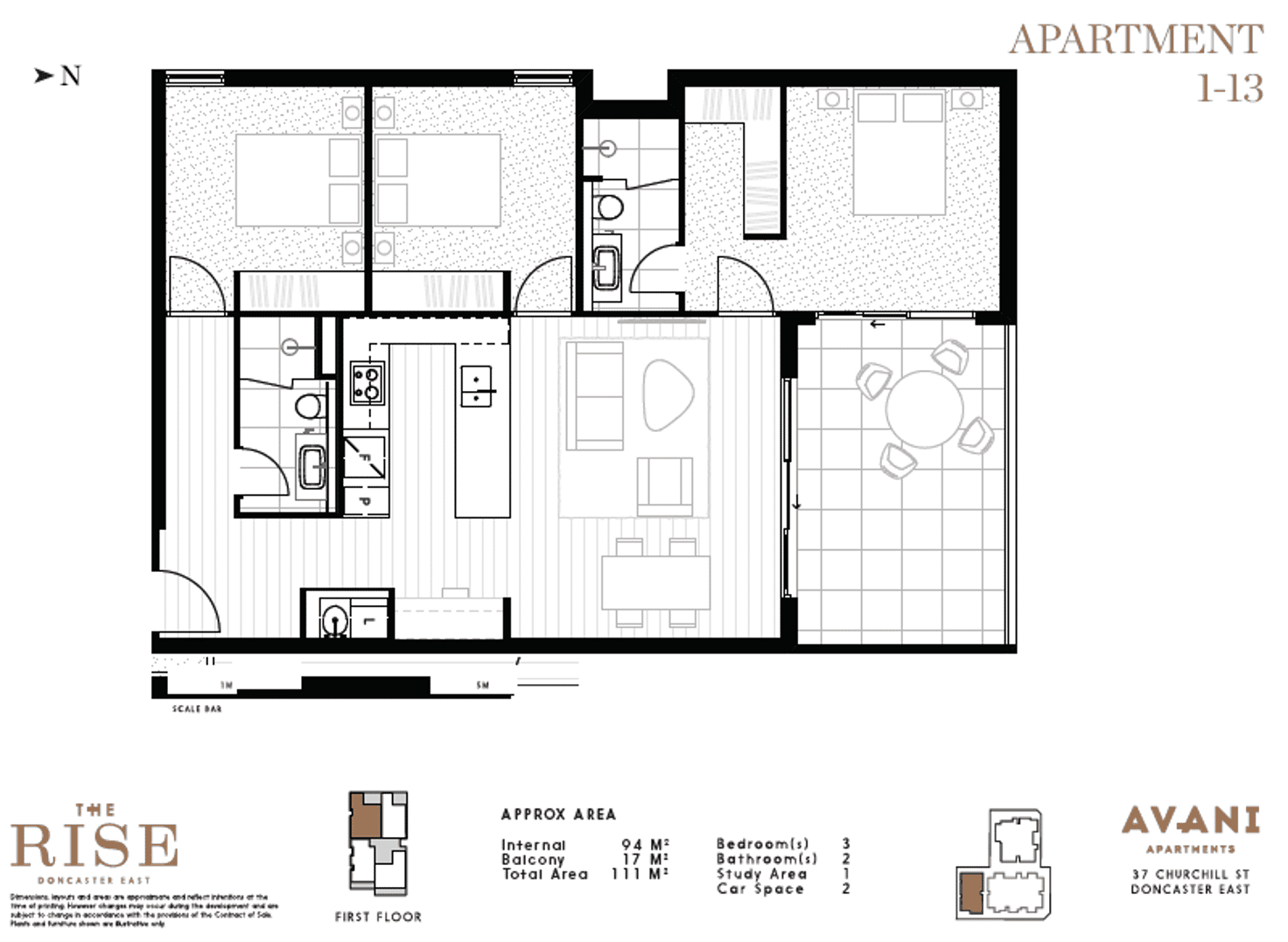 Floorplan of Homely apartment listing, 103/37 Churchill Street, Doncaster East VIC 3109