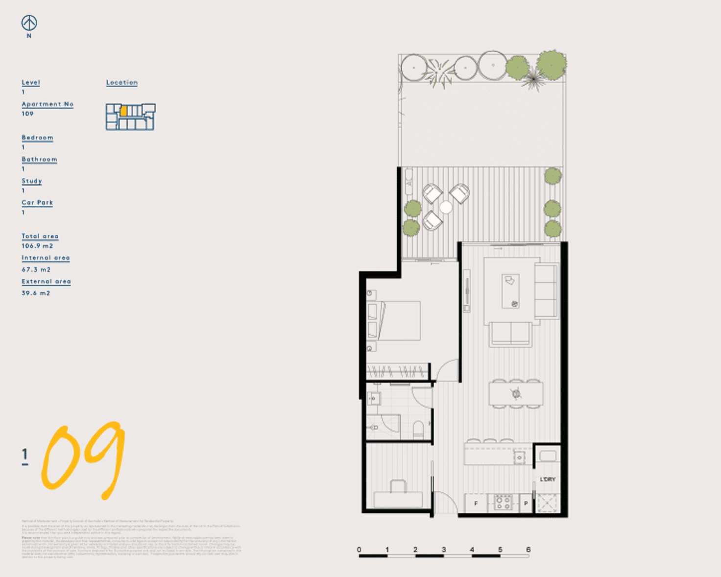 Floorplan of Homely apartment listing, 109/5-9 Hanke Road, Doncaster VIC 3108