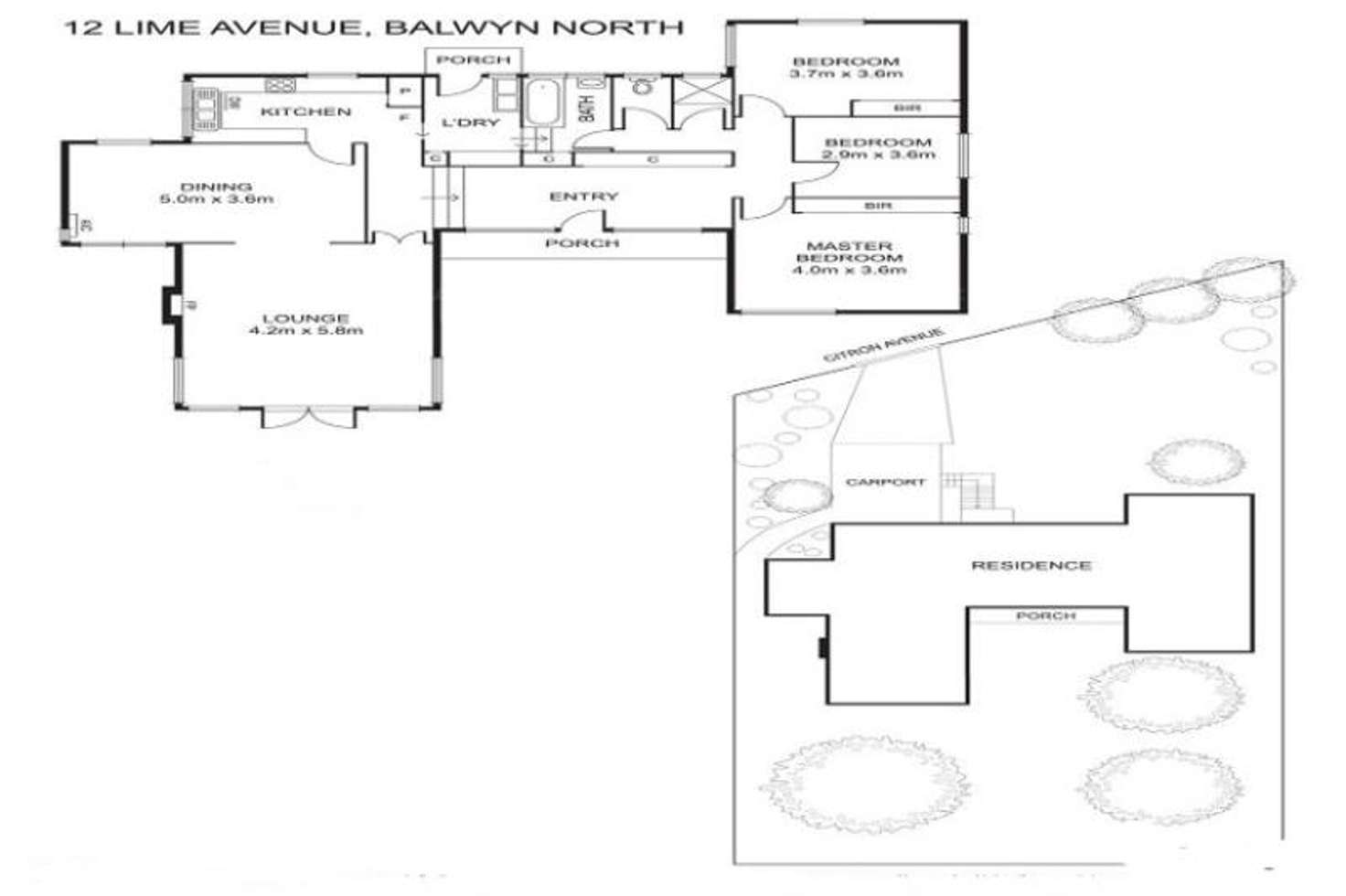 Floorplan of Homely house listing, 12 Lime Avenue, Balwyn North VIC 3104