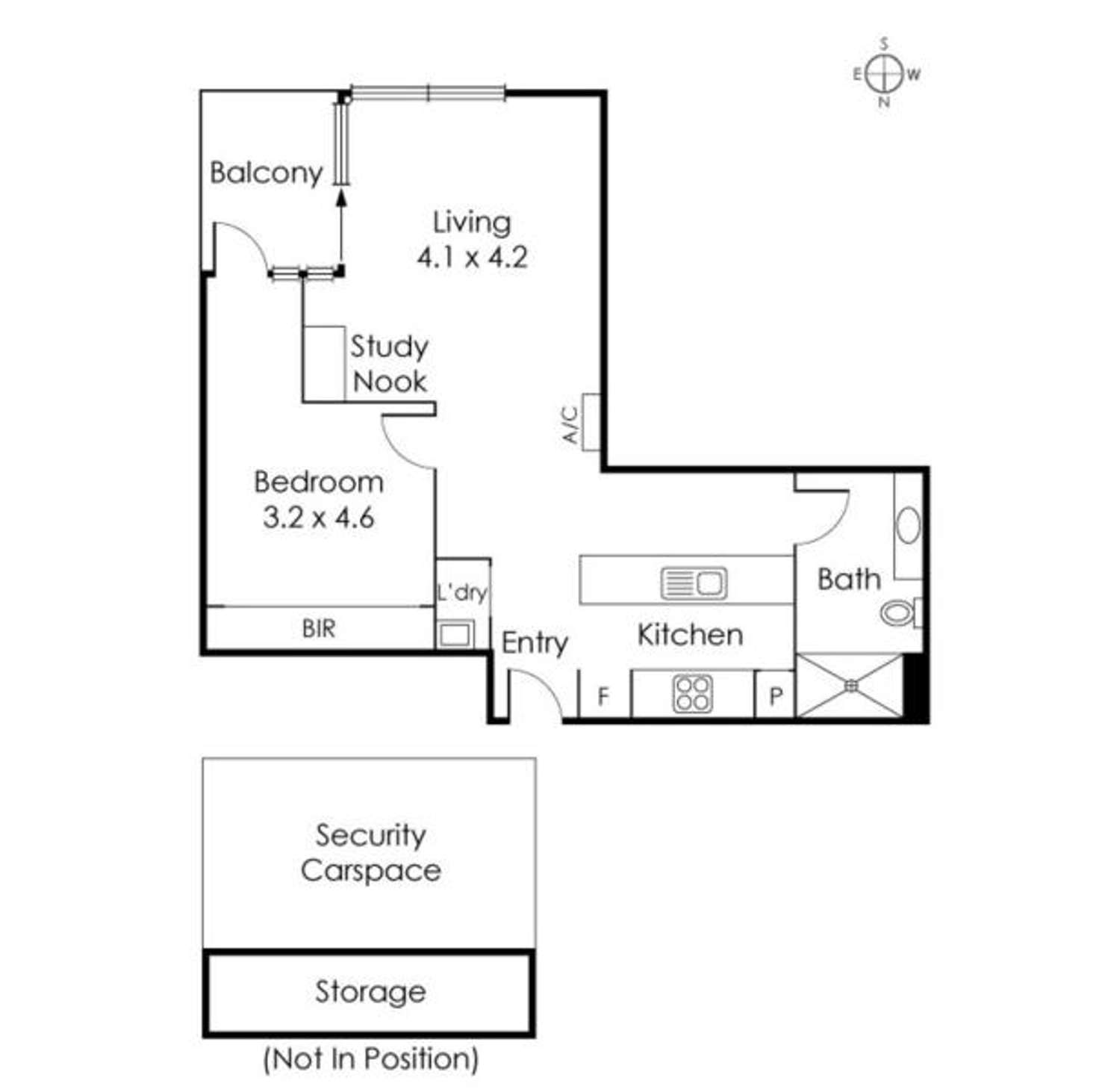 Floorplan of Homely apartment listing, 112/253 Bridge Road, Richmond VIC 3121