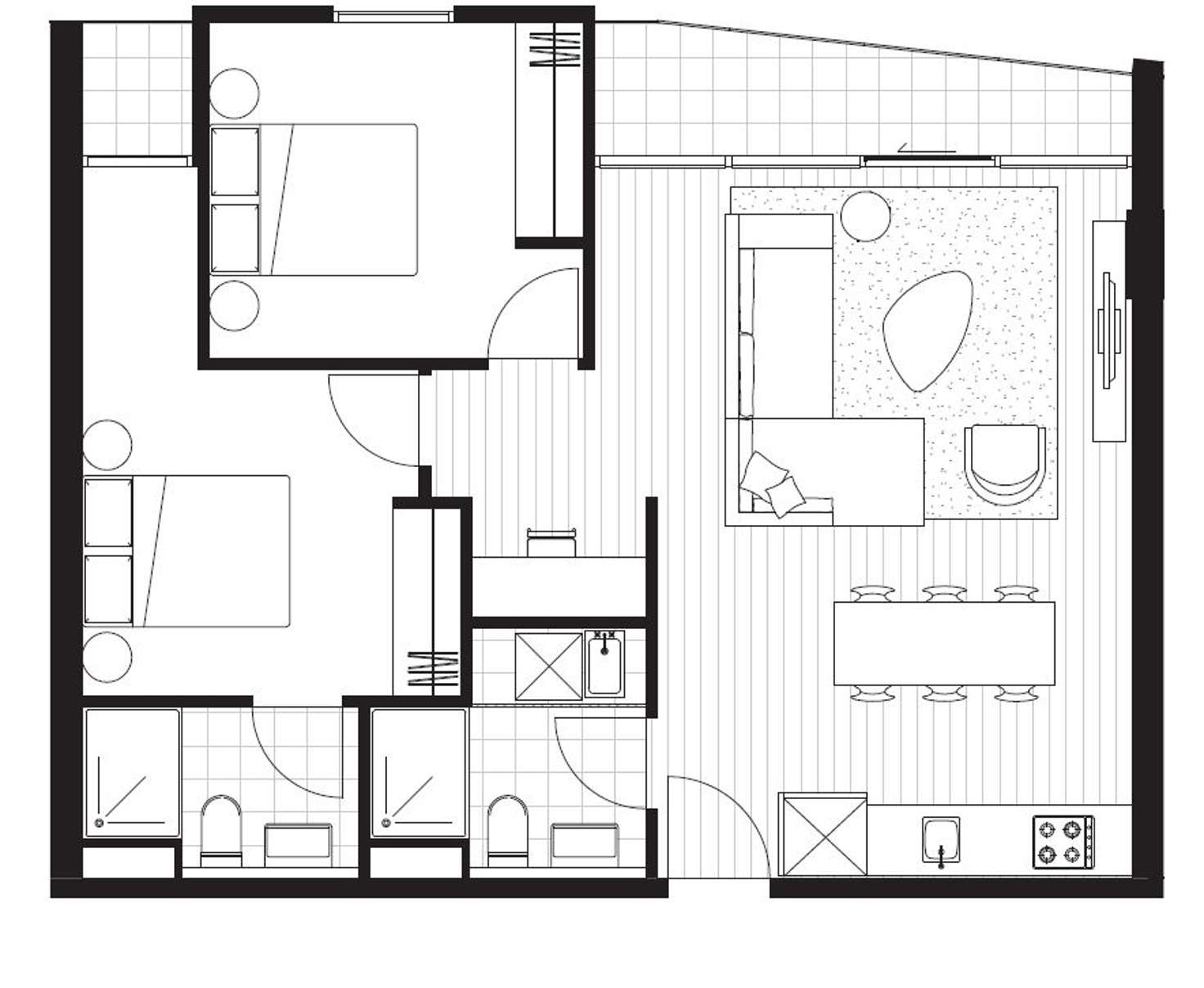 Floorplan of Homely house listing, 806D/21 Robert Street, Collingwood VIC 3066