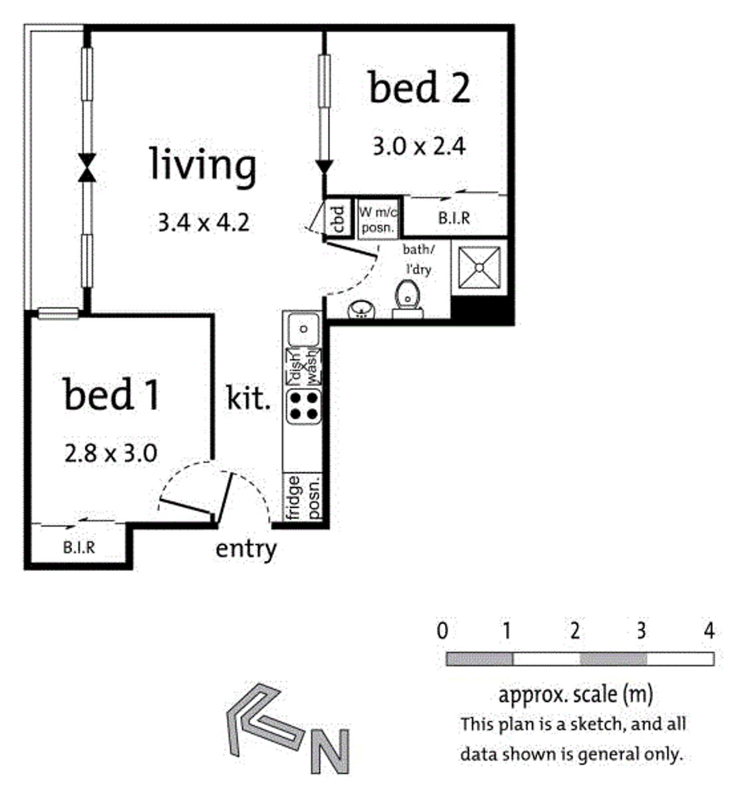 Floorplan of Homely apartment listing, 1201/20-22 Coromandel Place, Melbourne VIC 3000